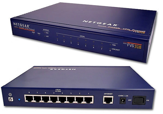 NETGEAR FVS318 PROSAFE VPN FIREWALL ROUTER