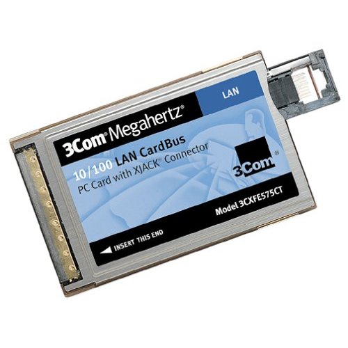 3COM 3CXFE575CT 10/100 LAN CARDBUS PC CARD WITH XJACK