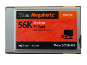 3COM 3CXM056B MEGAHERTZ 10/100 LAN MODEM 56K PC CARD