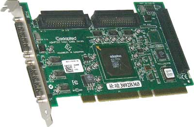 ADAPTEC ASC-39160 64BIT PCI ULTRA160 DUAL CHANNEL LVD SCSI CONTROLLER CARD (ASC39160)