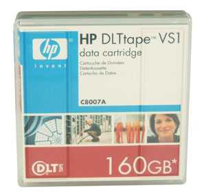 HP C8007A DLT-VS1 80/160GB DATA CARTRIDGE 1PK