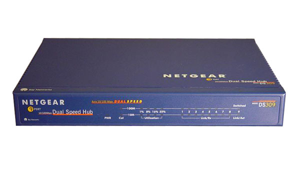 NETGEAR DS309 9-PORT 10/100MBPS DUAL SPEED HUB