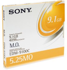 SONY EDM-9100C 9.1GB 4096B/S RW 5.25" MAGNETO OPTICAL DISC 1PK ( EDM9100C )