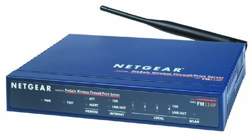 NETGEAR FM114P CABLE/DSL PROSAFE WIRELESS FIREWALL WIRELESS ROUTER