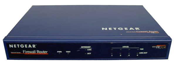 NETGEAR FR314 CABLE/DSL FIREWALL ROUTER WITH INTEGRATED 4-PORT 10/100 SWITCH