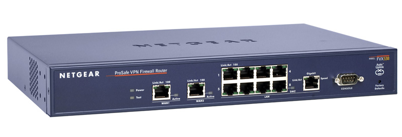 NETGEAR FVX538 PROSAFE VPN FIREWALL 200 ROUTER
