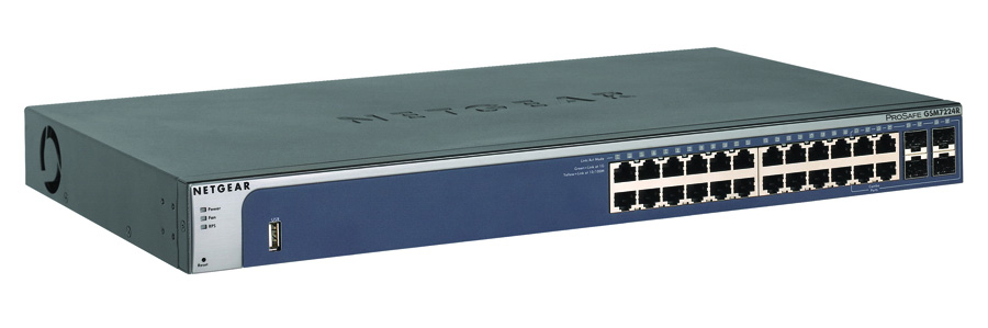 NETGEAR GSM7224R PROSAFE 24-PORT GIGABIT L2 MANAGED SWITCH WITH STATIC ROUTING