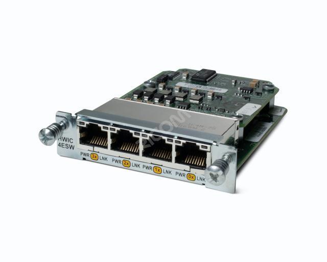 CISCO HWIC-4ESW-POE PLUG IN MODULE