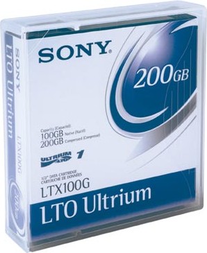 SONY LTX100GN LTO ULTRIUM-1 100/200GB 609M DATA CARTRIDGE 1PK