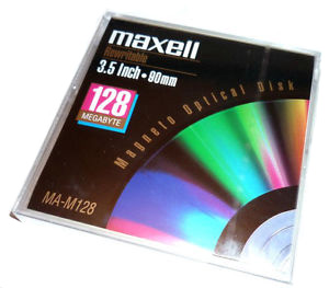 MAXELL MA-M128 3.5 INCH 128 MB REWRITABL OPTICAL DISK 1 PACK