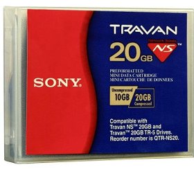 SONY QTR-NS20 TR5 10/20GB TRAVAN DATA CARTRIDGE 1PK ( QTRNS20 )