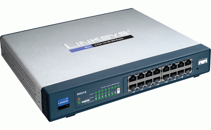 LINKSYS RV016 10/100M 16-PORT VPN ROUTER