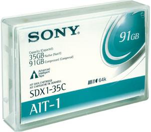 SONY SDX1-35C AIT-1 35/91GB 8MM 230M DATA CARTRIDGE 1PK (SDX135C)