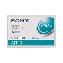 SONY SDX3-100C AIT-3 100/260GB 8MM 230M DATA CARTRIDGE 1PK (SDX3100C)