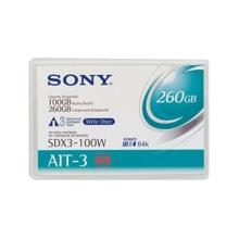 SONY SDX3-100W AIT-3 100/260GB 8MM 230M DATA CARTRIDGE 1PK (SDX3100W)
