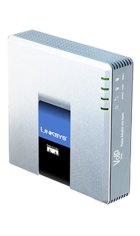 LINKSYS SPA2102-NA VOIP 2-PORT FXS ADAPTER WITH ROUTER