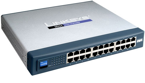 LINKSYS SR224 24-PORT 10/100 RACKMOUNT SWITCH