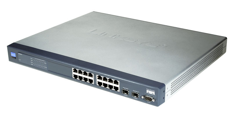 LINKSYS SRW2016 16-PORT 10/100/1000 GIGABIT SWITCH WITH WEBVIEW