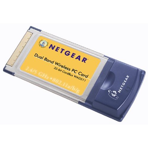 NETGEAR WAG511 DUAL BAND WIRELESS 32-BIT CARDBUS NETWORK ADAPTER