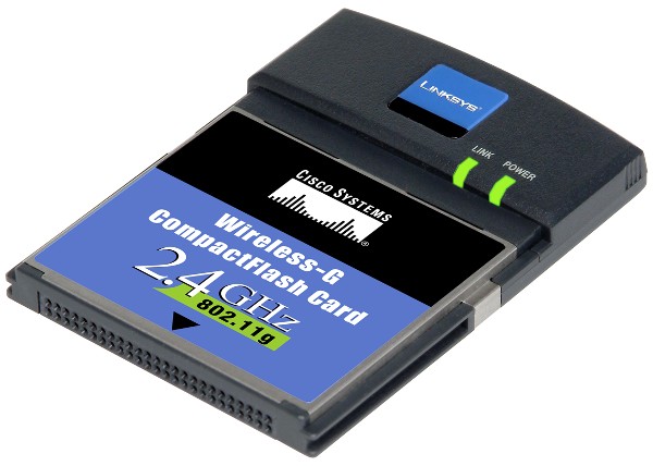 LINKSYS WCF54G WIRELESS-G COMPACT FLASH CARD NETWORK ADAPTER