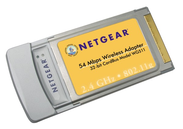 NETGEAR WG511 WIRELESS-G PC CARD NETWORK ADAPTER
