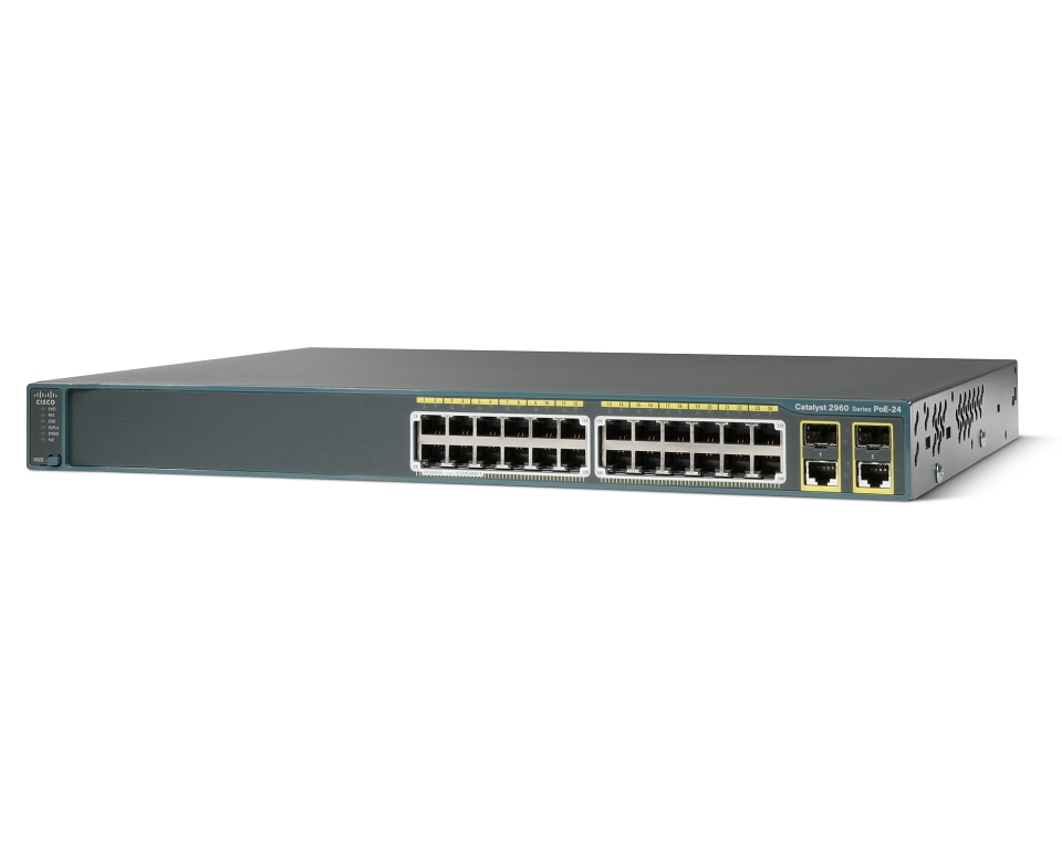 CISCO CATALYST WS-C2960-24PC-L 10/100MBPS + 1000MBPS SWITCH WITH POE